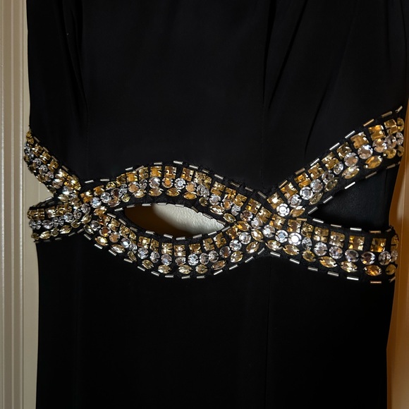 Black formal dress with cutouts - Picture 3 of 6